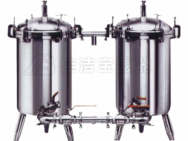 海水淡化预处理不锈钢袋式双联过滤器