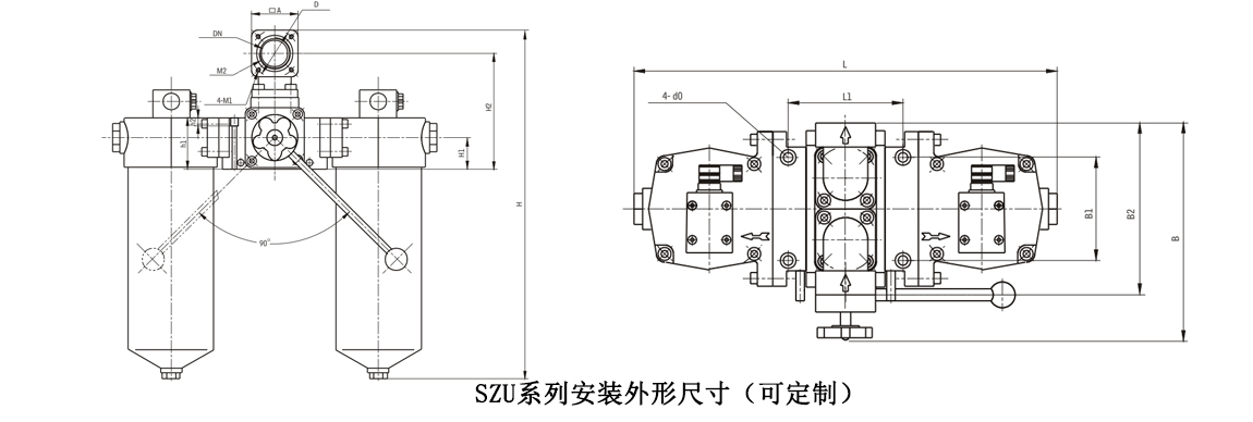 SZU-A系列双筒回油管路过滤器(新型)